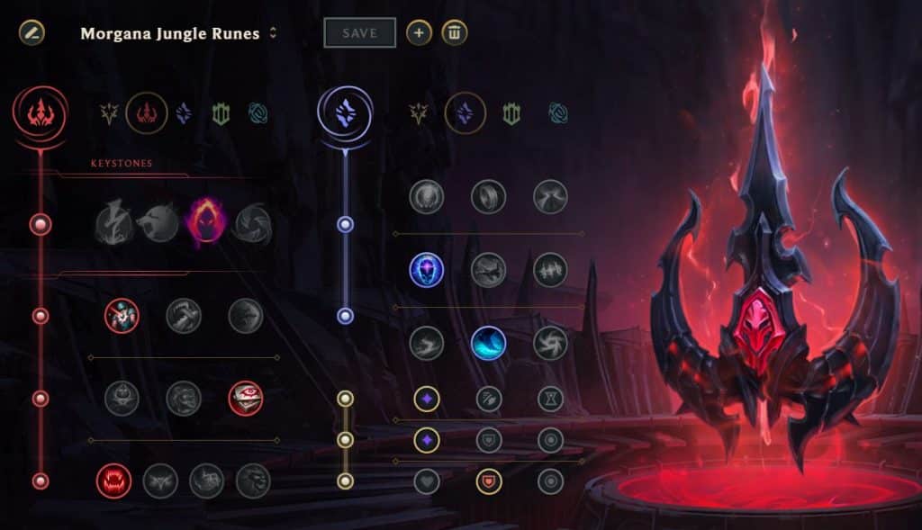 Morgana jungle runes LoL Season 11