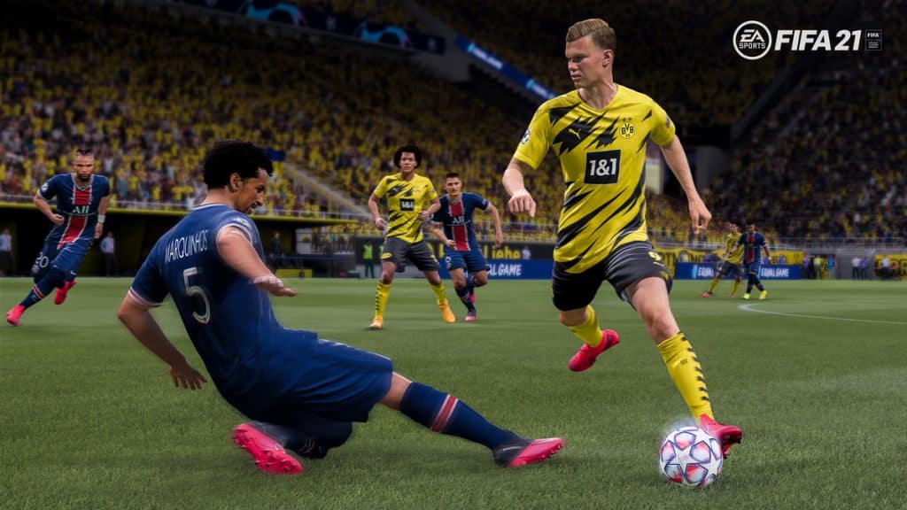 Marquinhos and Haaland in FIFA 21