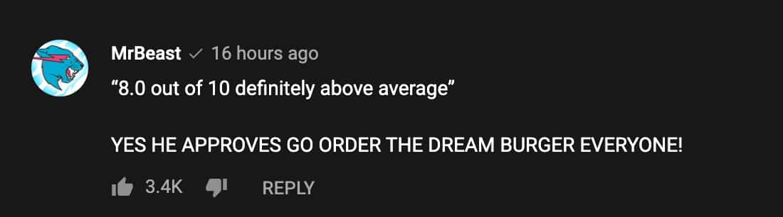 MrBeast responds to reviewbrah