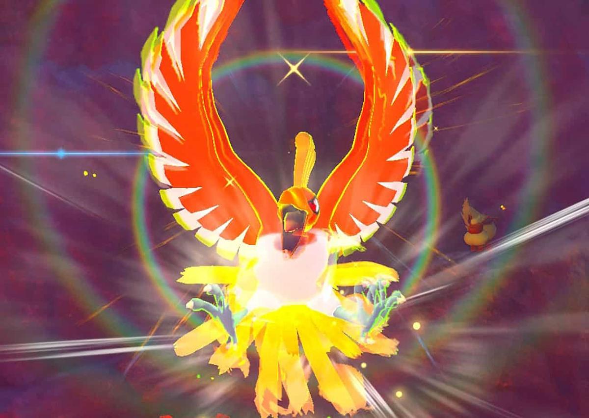 Legendary Ho-Oh 4 star photo in New Pokemon Snap