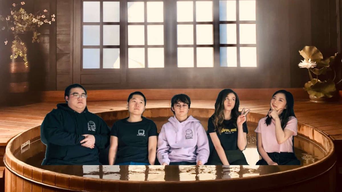 edited image of offlinetv in a hot tub