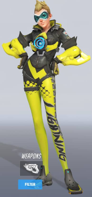 Overwatch Tracer lightning skin