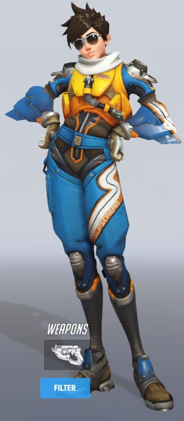 Overwatch Tracer slipstream skin