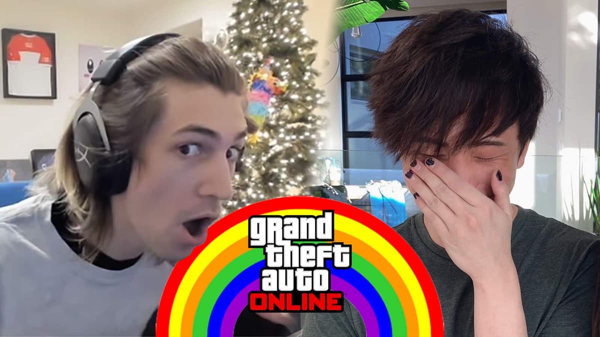 xqc and sykkuno do gta rp rainbow road bank heist