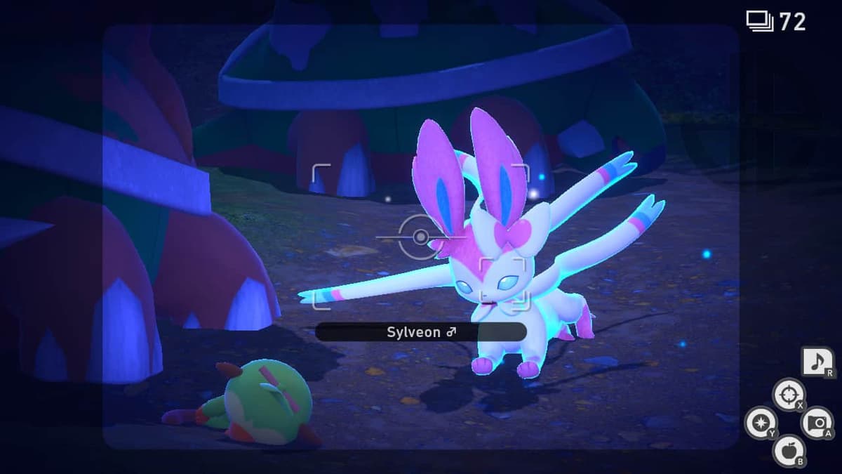 Sylveon next to Torterra in New Pokemon Snap