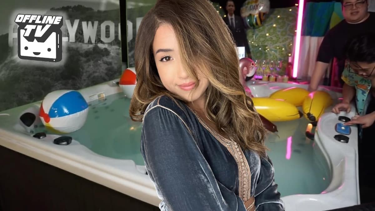 pokimane in bath tub stream on twitch