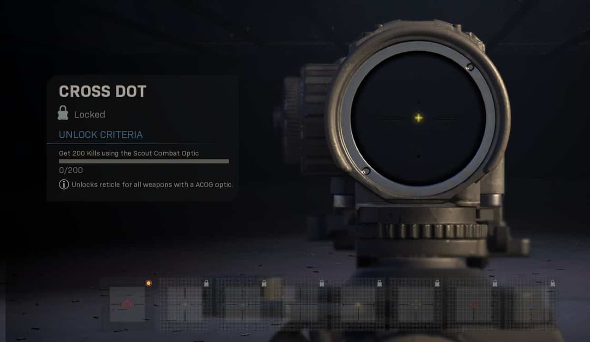 Warzone reticle customization