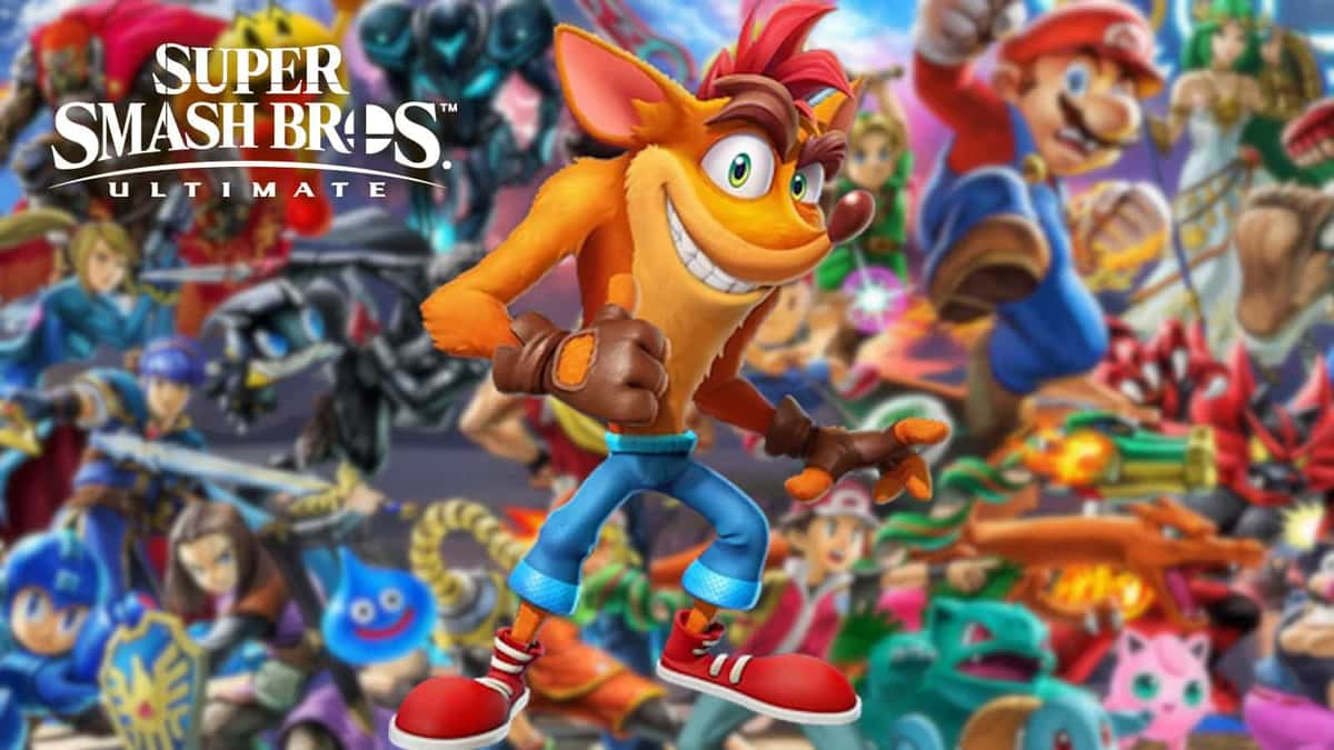 Crash Bandicoot in Smash Ultimate