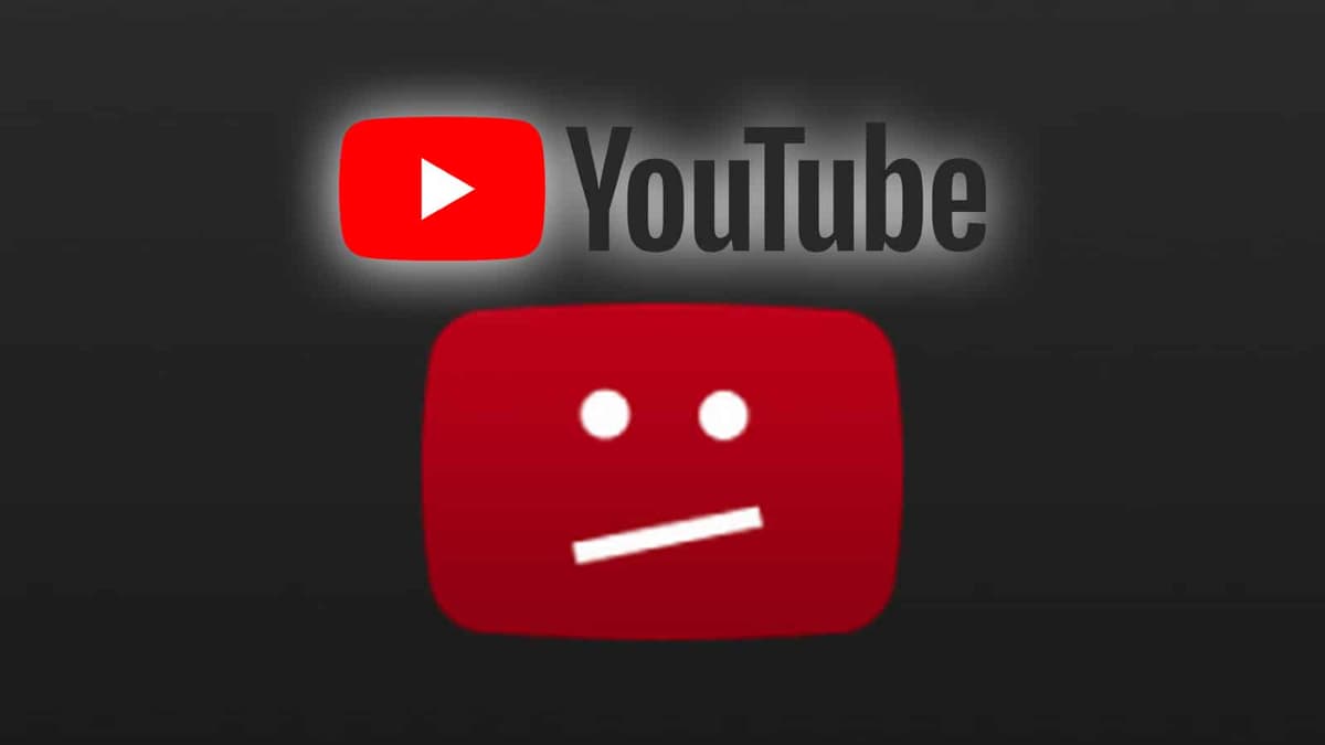 youtube logo with upset face