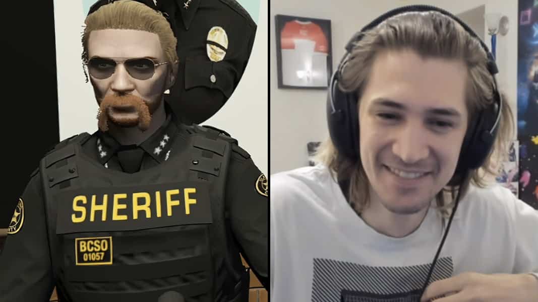 GTA RP character Wrangler and xQc