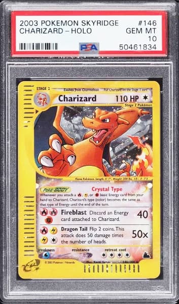 Crystal Charizard Holo Skyridge 