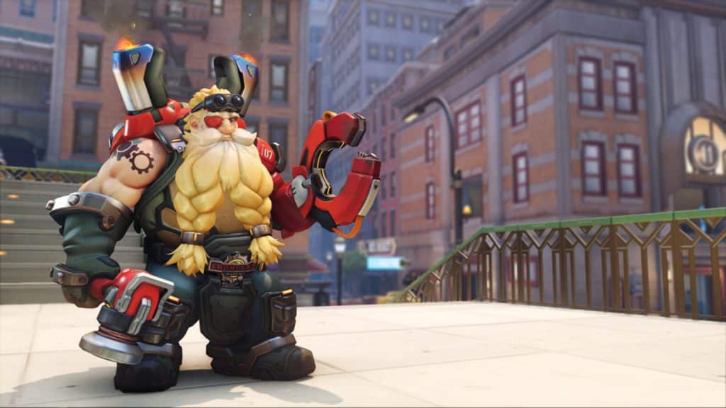 Torbjorn in New York in Overwatch 2