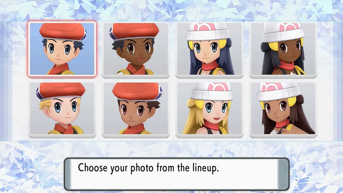 Pokemon Brilliant Diamond & Shining Pearl Character Customization