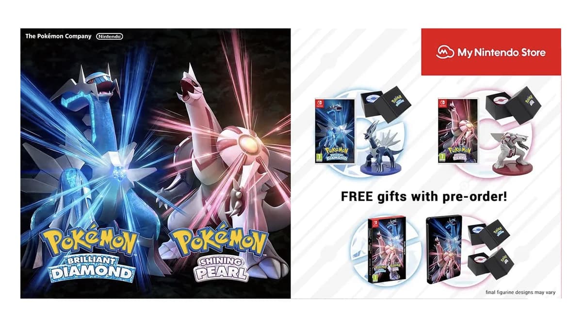 My Nintendo Store Pokemon Brilliant Diamond & Shining Pearl pre order bonus image