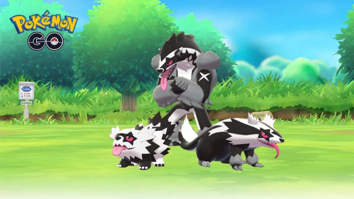 Pokemon Go Galarian Zigzagoon evolutions