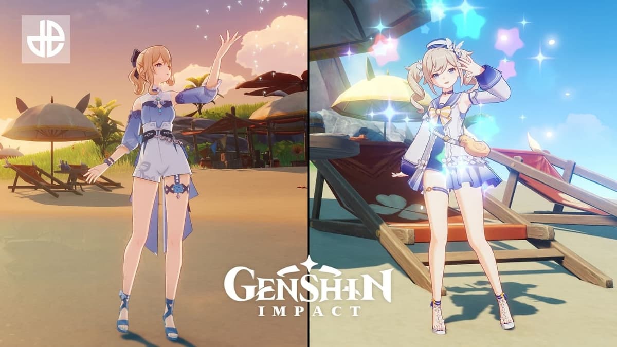 Geenshin Impact Jean and Barbara skins