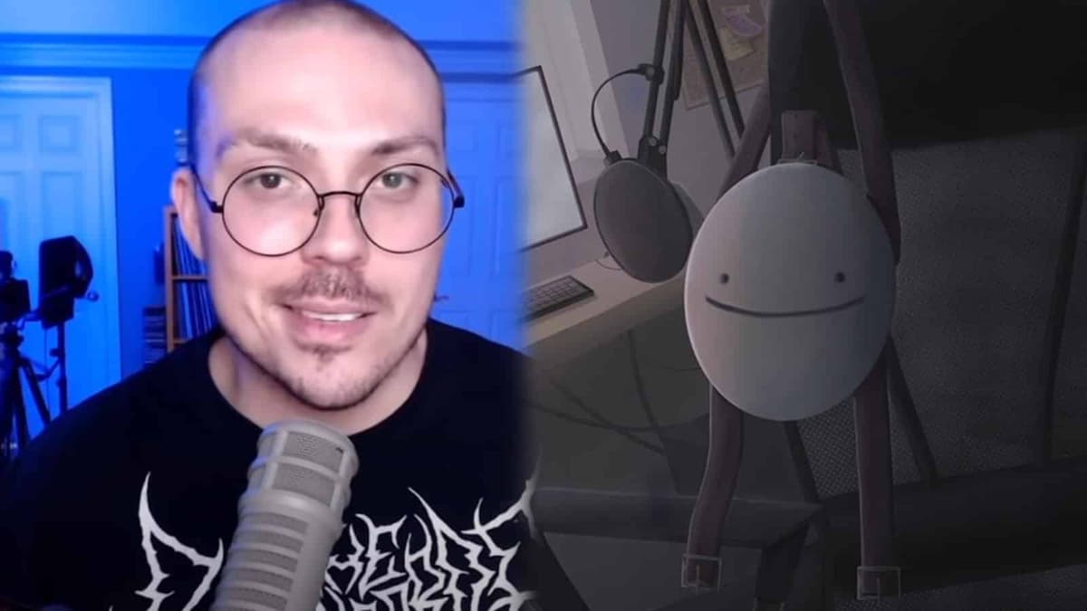 YouTuber critic Anthony Fantano next to Dream Mask single artwork