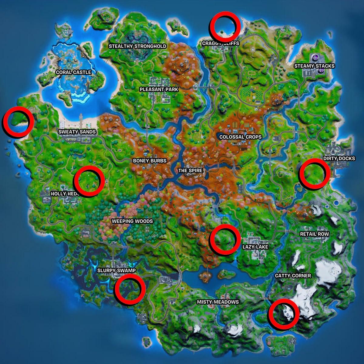 Fortnite Destroy Spooky TV Set locations