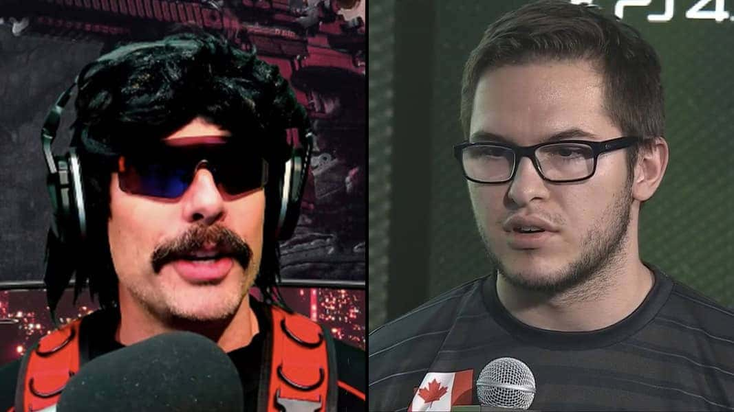 Dr Disrespect and Karma talking into mics