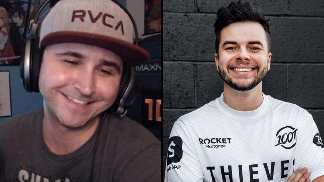 Summit1g and Nadeshot smiling