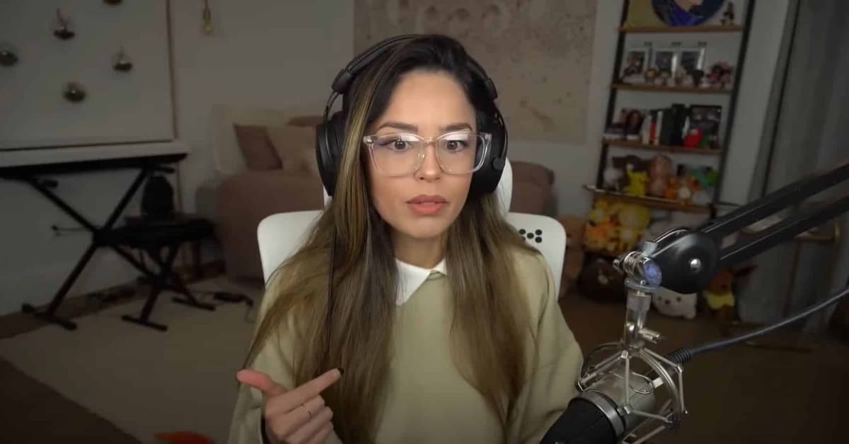 Valkyrae during YouTube stream