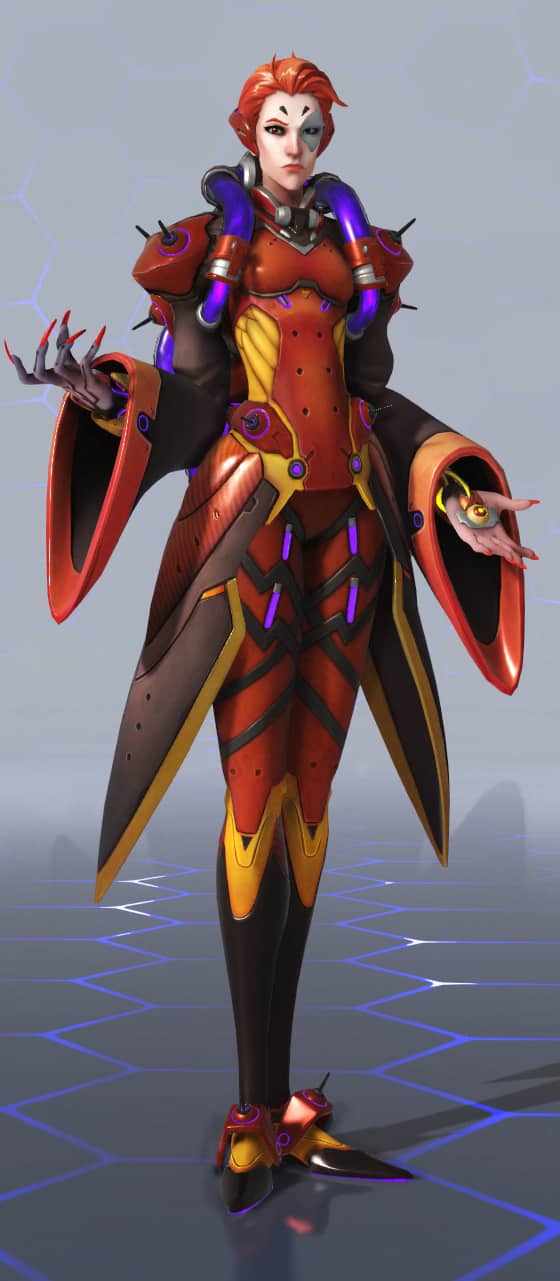 Moira Fiery Skin Overwatch