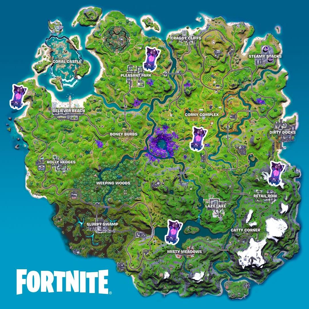 Week 2 Alien Artifact Locations