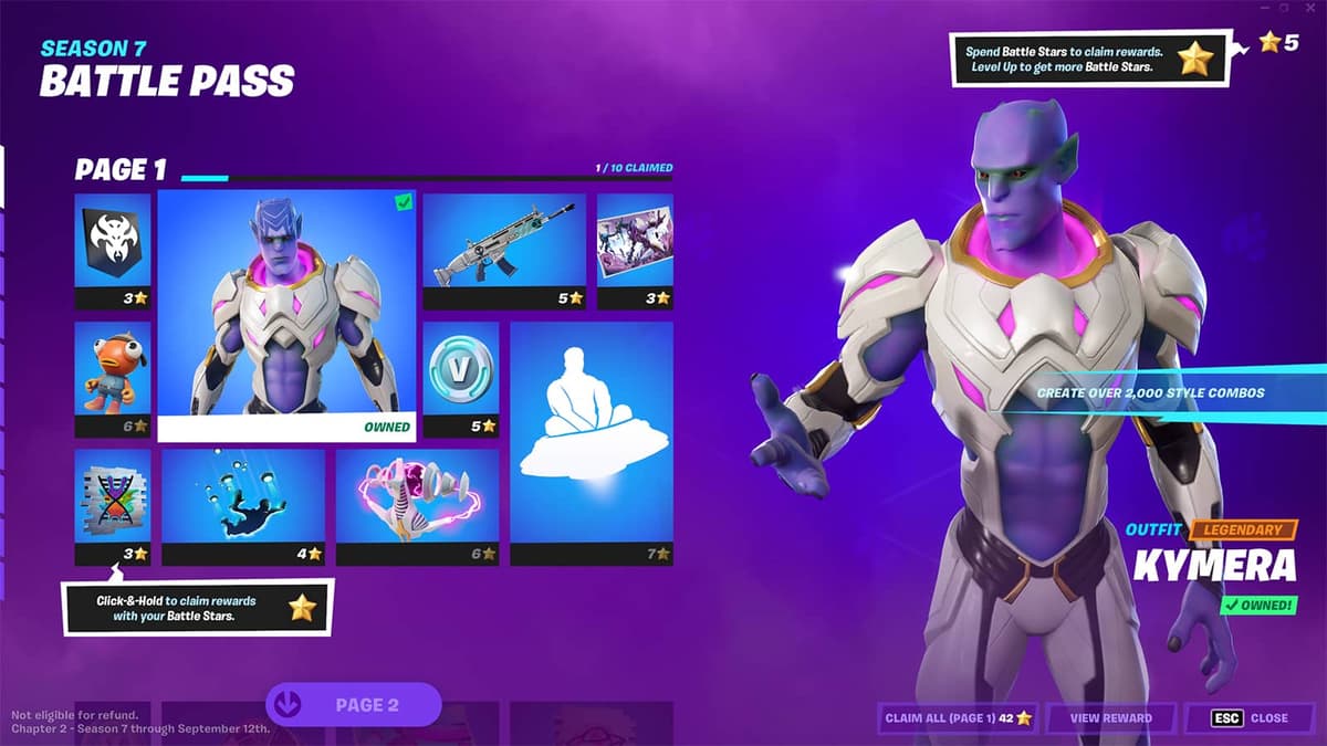 Fortnite S7 battle pass