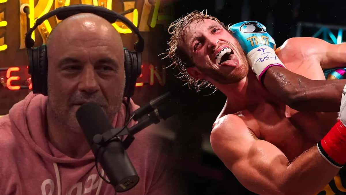 Joe Rogan next to Logan Paul