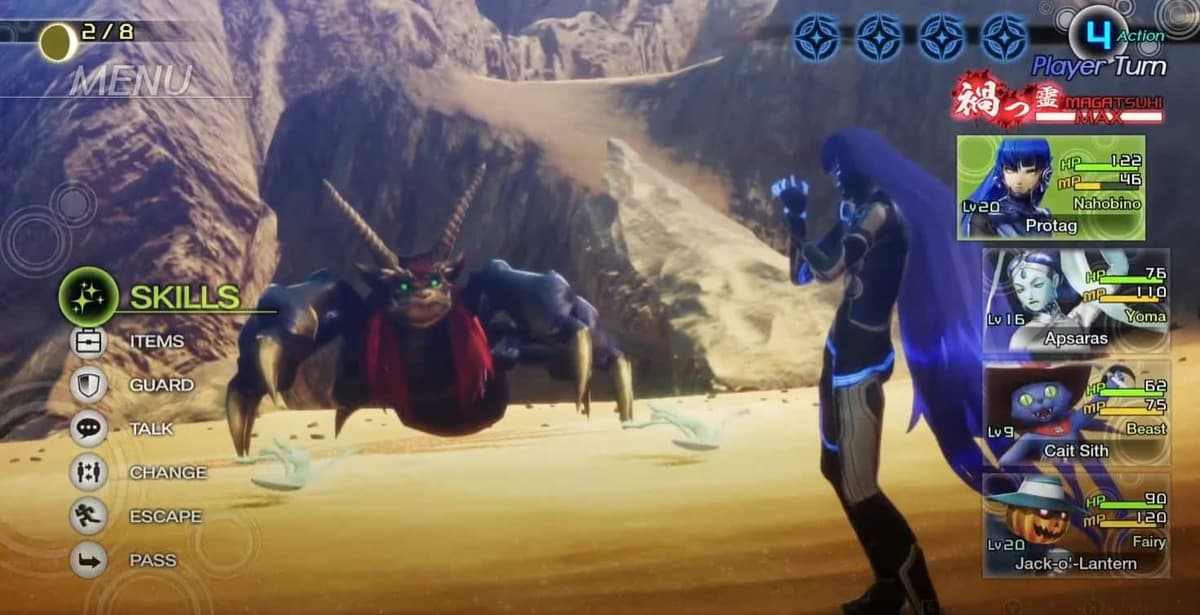 Shin Megami Tensei V gameplay footage