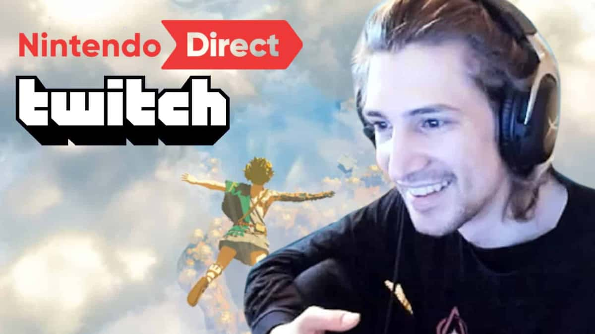 xQc watching Nintendo E3 Direct with LIRIK