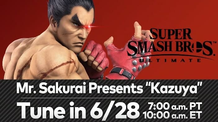 Sakurai presents Kazuya