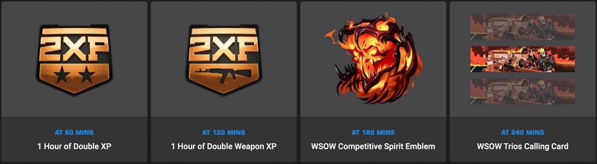 World Series of Warzone viewership rewards