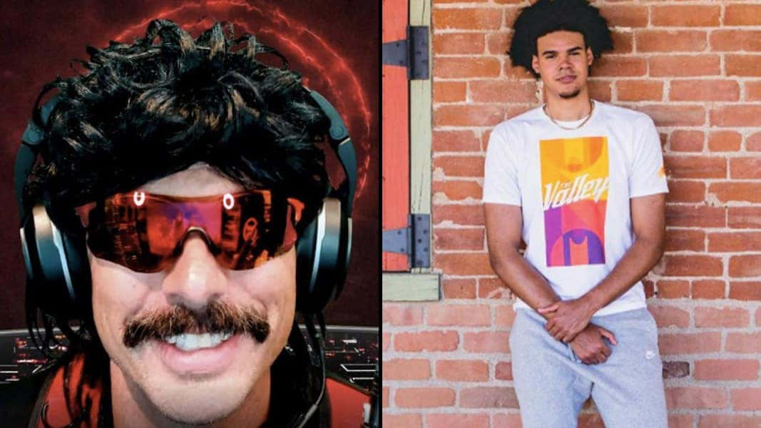 Dr Disrespect and Phoenix Suns Cam Johnson