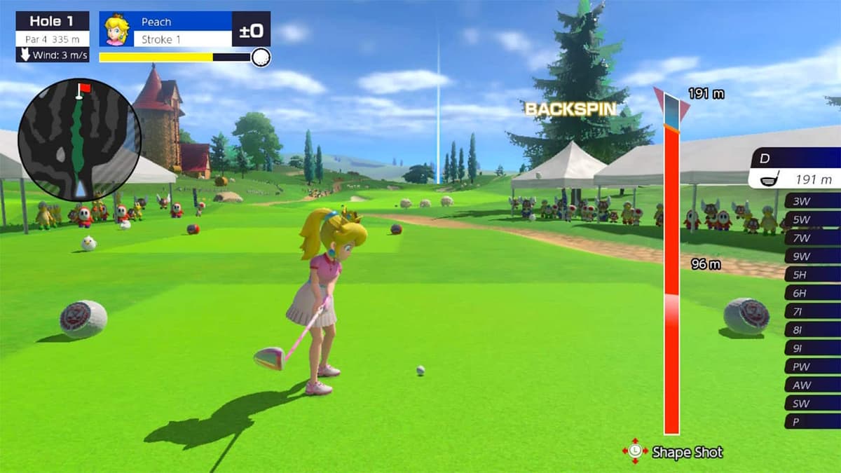 Mario Golf Super Rush Backspin