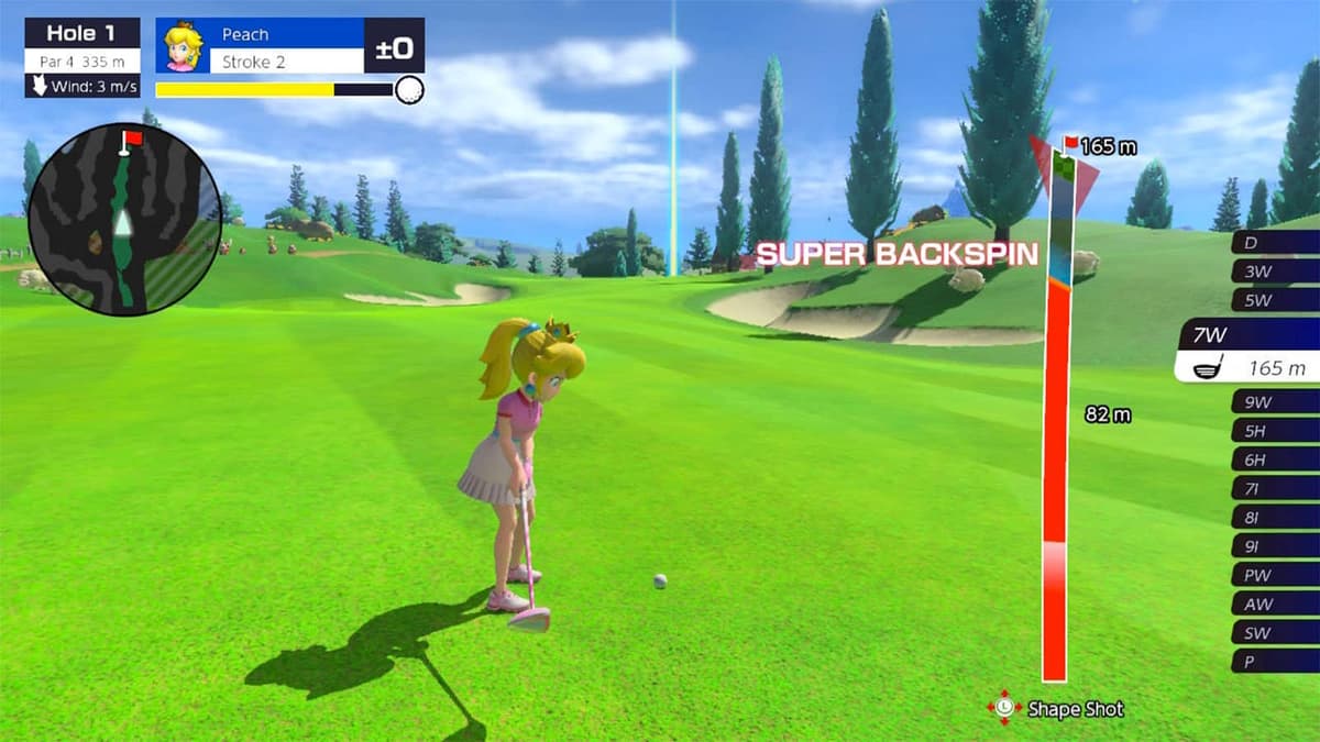 Mario Golf Super Rush Super Backspin