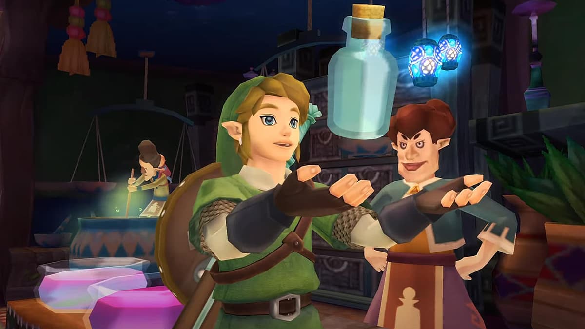 empty bottle in legend of zelda skyward sword