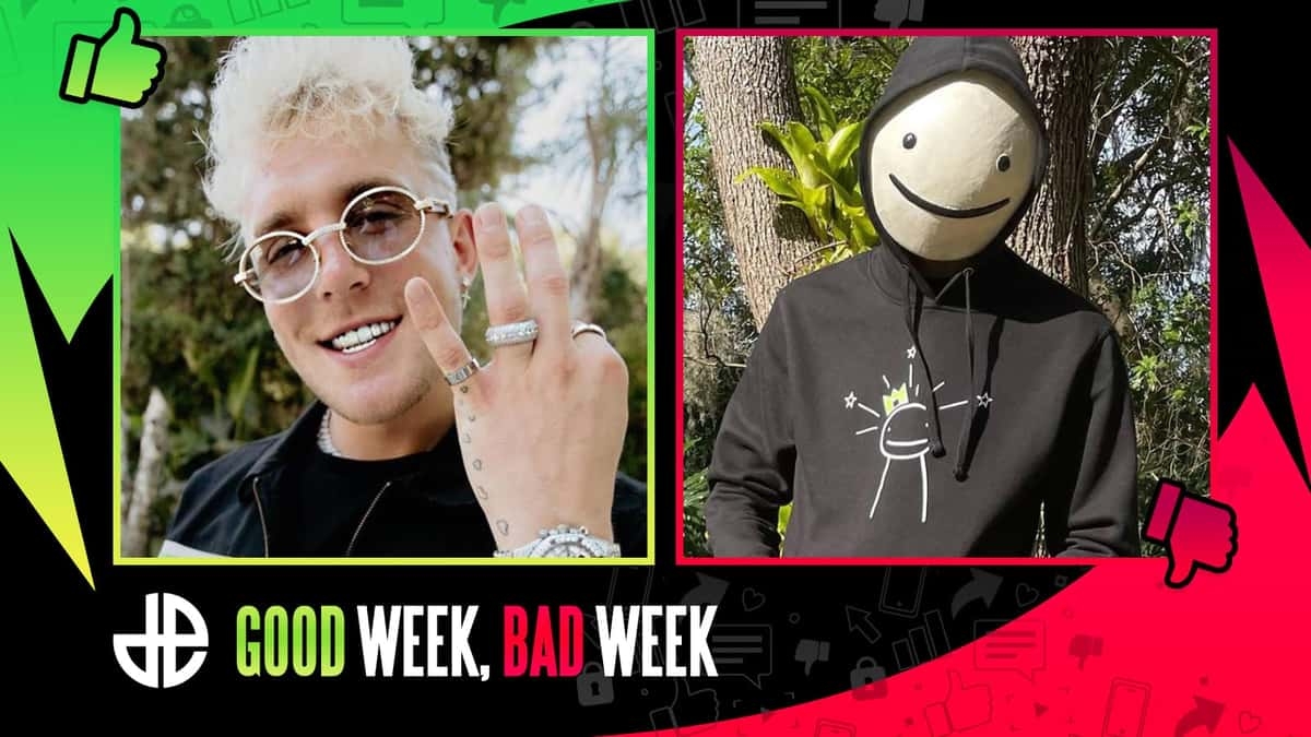 Jake Paul and Dream in Good Week Bad Week header