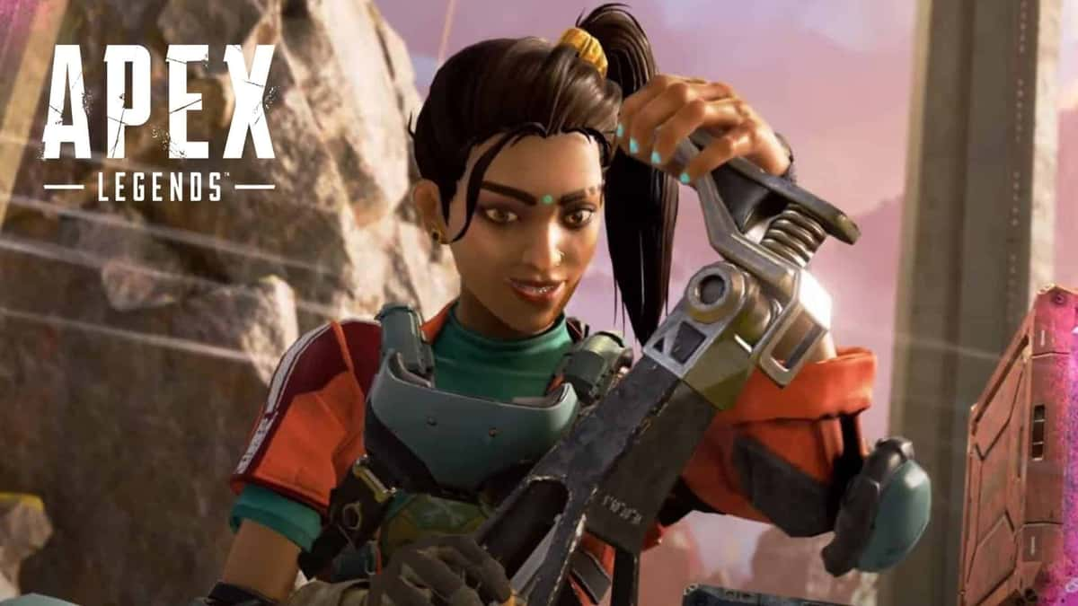 Rampart holding a leg in Apex Legends