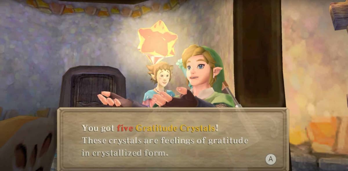 legend of zelda skyward sword hd gratitude crystals