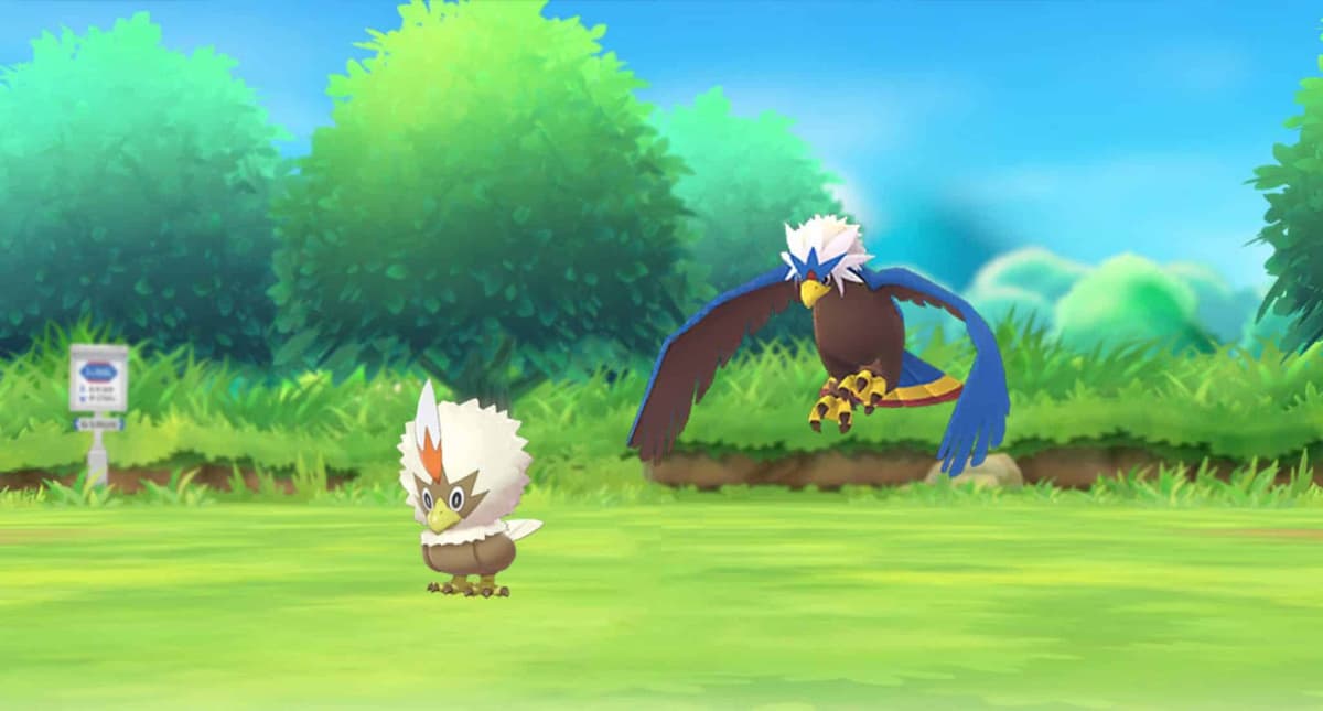 Pokemon Go Shiny Rufflet and Shiny Braviary