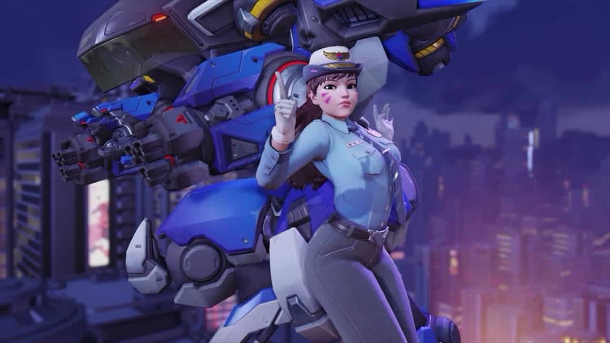 police officer D.Va skin