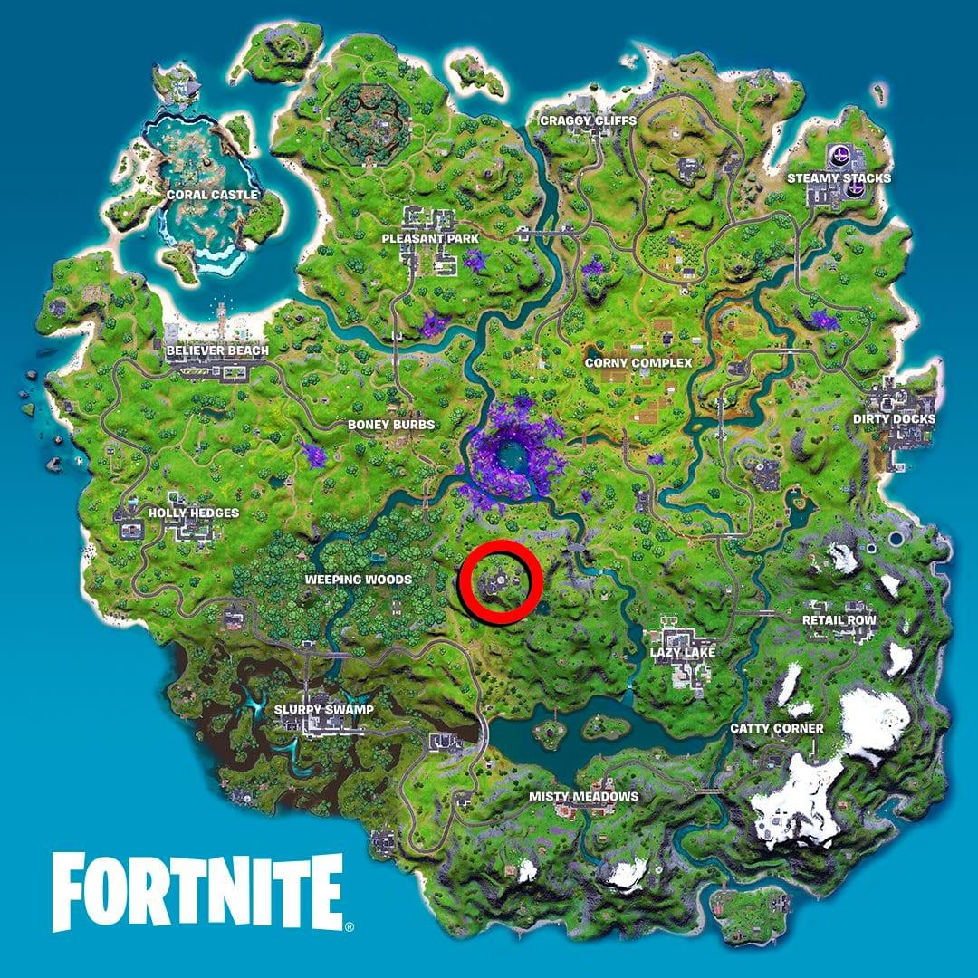 Fortnite Inflate-A-Bull Rick Sanchez location