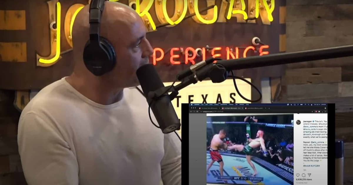 Joe Rogan reacts to McGregor leg injury