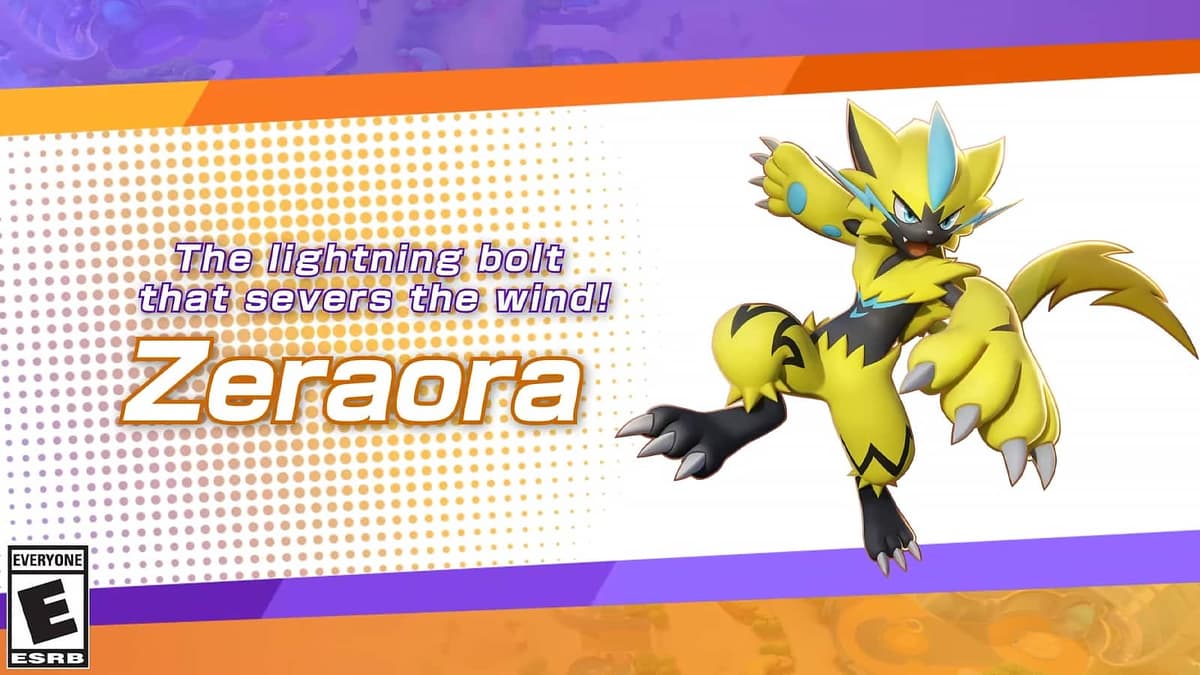 Zeraora trailer profile Pokemon Unite