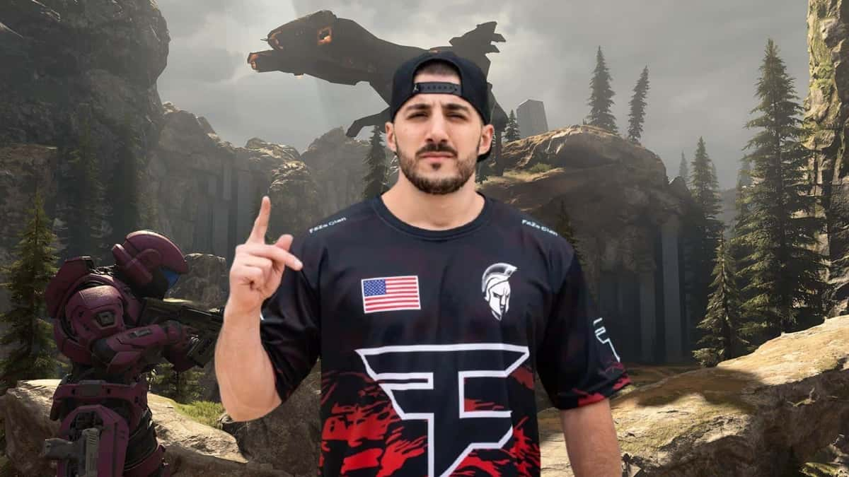 Nickmercs inside Halo Infinite