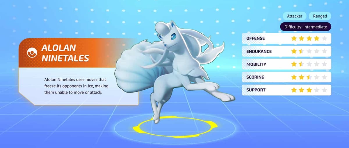 alolan ninetails pokemon unite