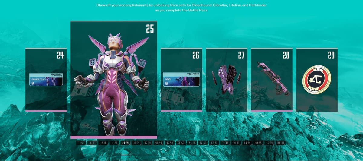 Apex Legends Season 10 battle pass tiers 24-29