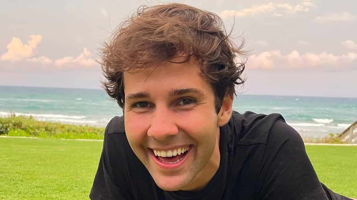 David Dobrik smiling