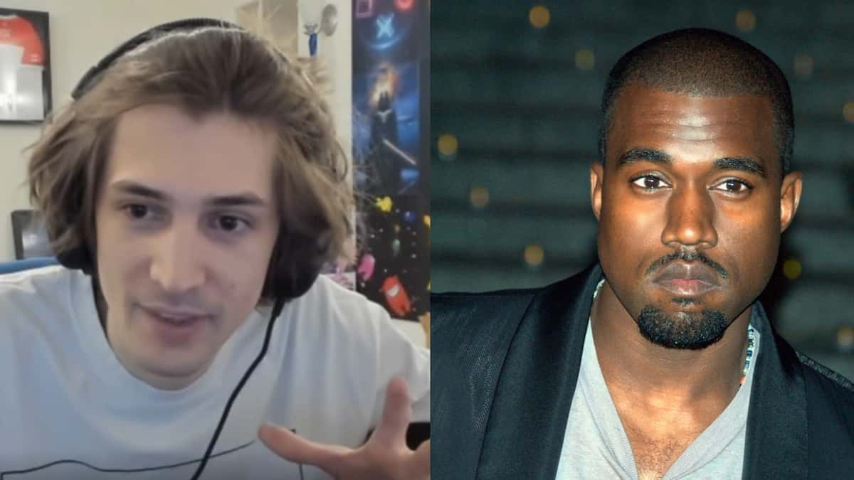 xQc tweets at Kanye